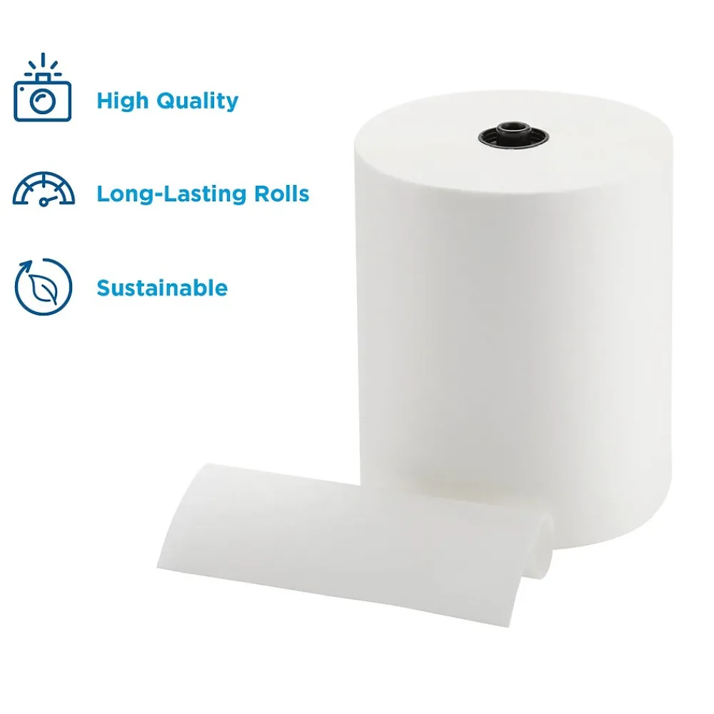 enmotion Hardwound Paper Towels, 1-ply, 700 ft./Roll, 6 Rolls/Carton (89420)