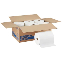 enmotion Recycled Hardwound Paper Towels, 1-ply, 800 ft./Roll, 6 Rolls/Carton (89490)