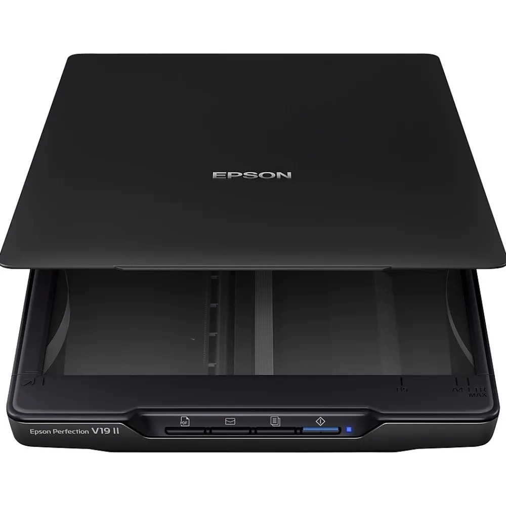 Epson Perfection V19 II Flatbed Portable Photo Scanner, Black (B11B267201)
