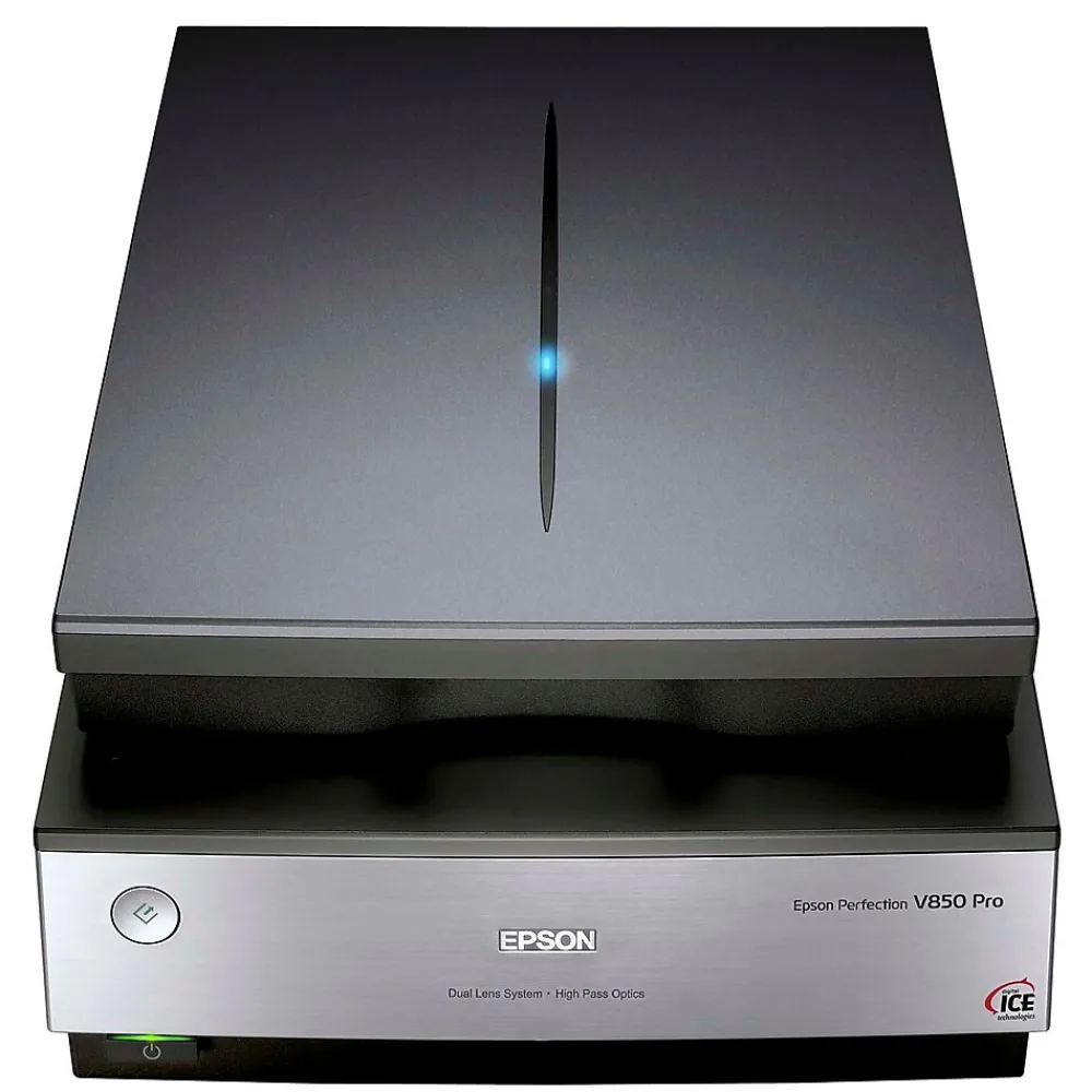 Epson Perfection V850 Pro B11B224201 Flatbed Scanner, Gray/Silver