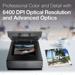 Epson Perfection V850 Pro B11B224201 Flatbed Scanner, Gray/Silver