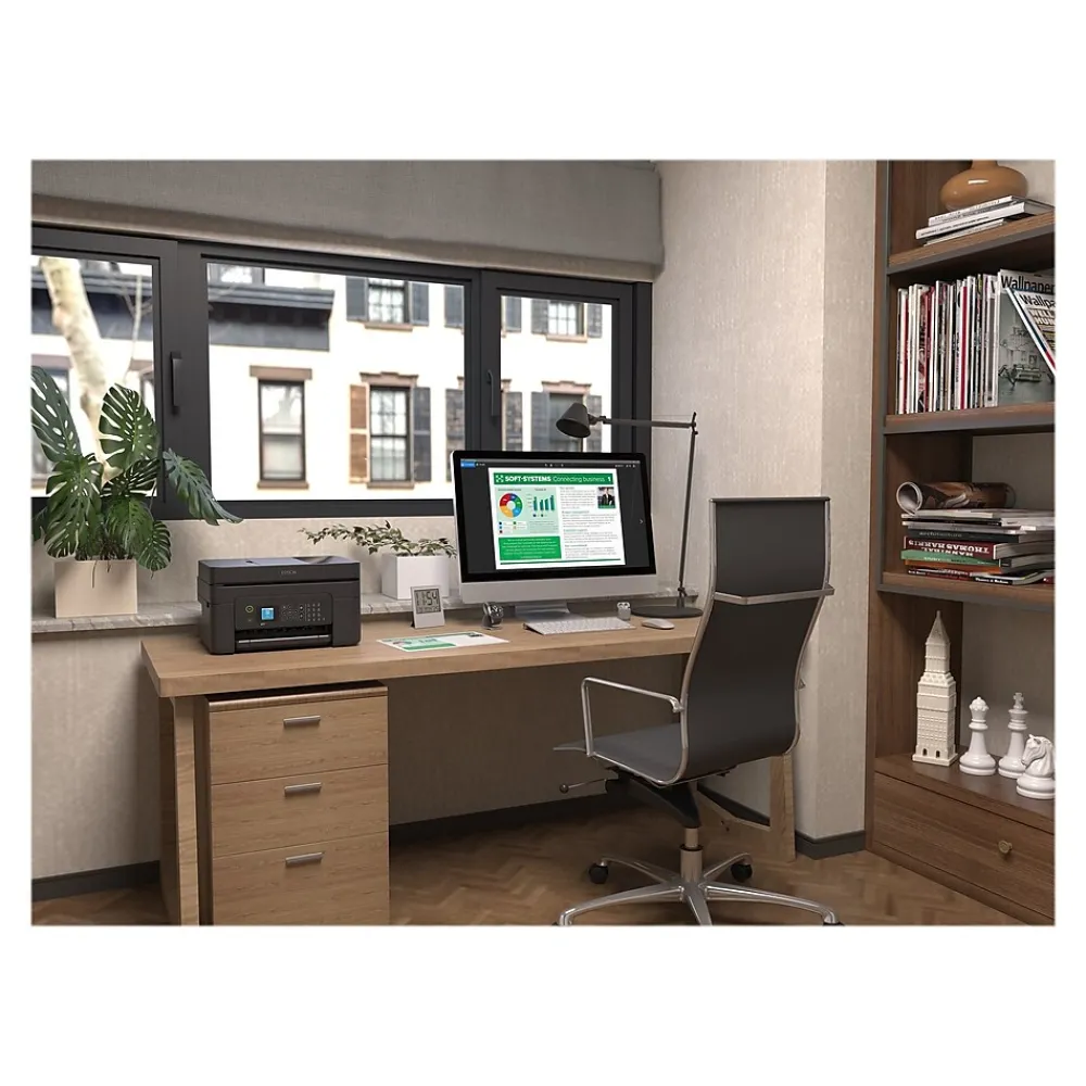 Epson WorkForce WF-2930 Wireless Color Inkjet Printer, All-In-One, Print, Scan, Copy, Fax (9472537)