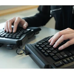 Ergoguys Matias Programmable Wired Ergonomic Keyboard, Black (FK403QPC-P)