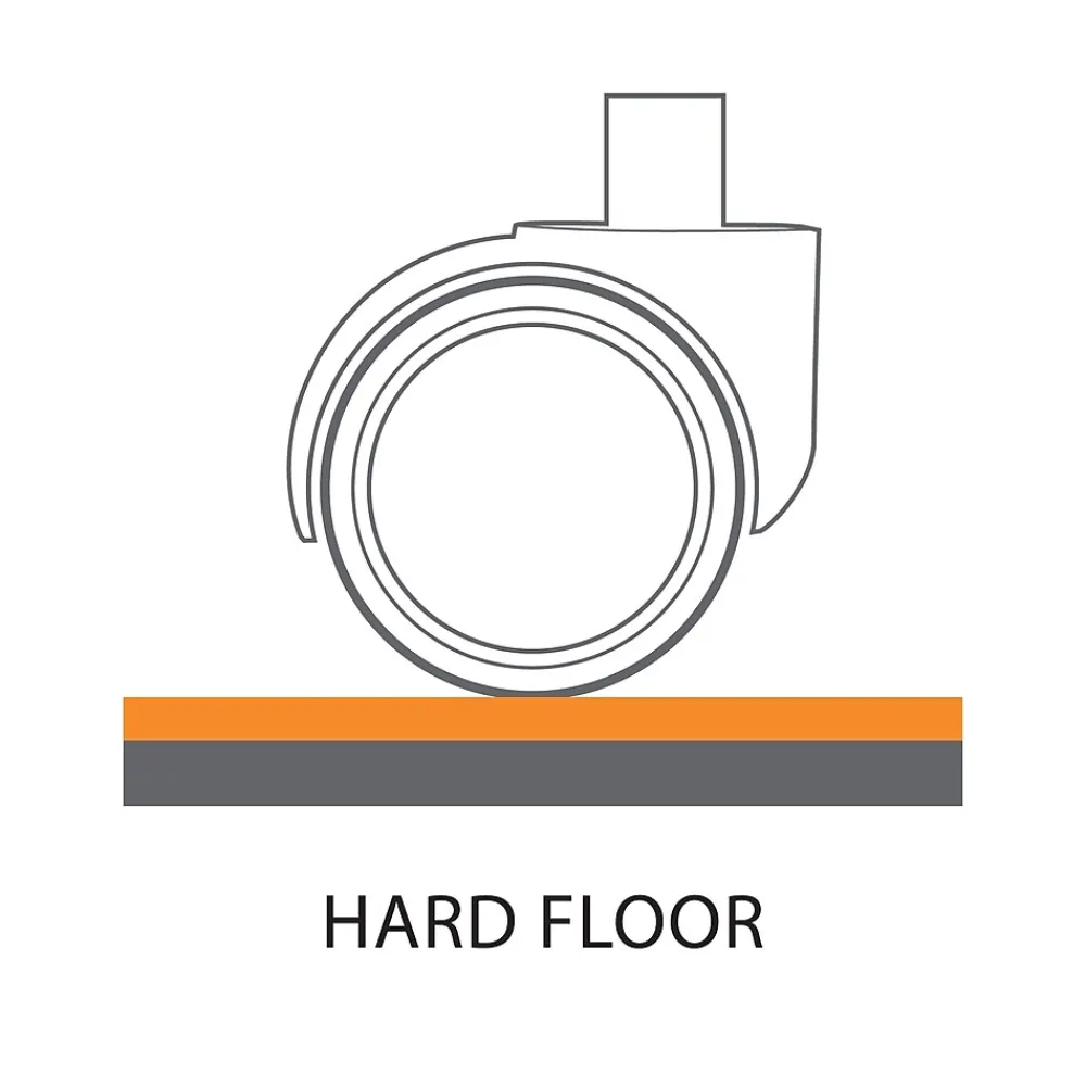 Chair Mats*ES Robbins EverLife Hard Floor Chair Mat with Lip, 45" x 53'', Clear (132123)