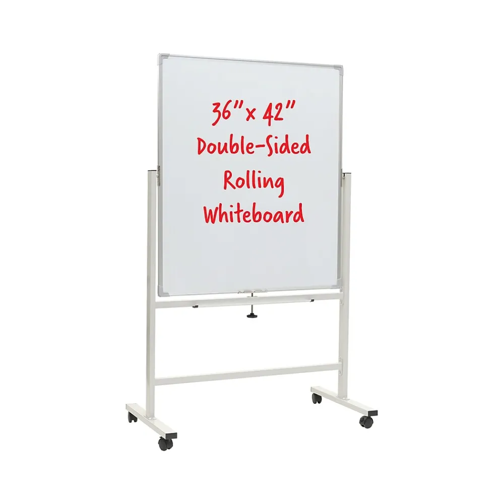 Dry Erase*Excello Global Products Double Sided Magnetic Mobile Dry-Erase Whiteboard Easel, 36" x 42" (EGP-HD-0546)