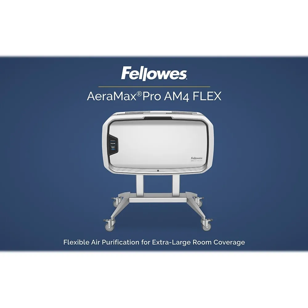 Fellowes AeraMax Pro AM4 FLEX True HEPA Tower Air Purifier, 5-Speed, Silver/White ( AM4 FLEX )