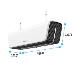 Fellowes Array AC2 True HEPA Ceiling Mounted Air Purifier, 5-Speed, White (5889201)