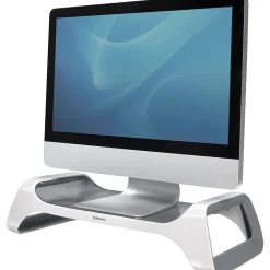 Sale Fellowes I-Spire Series Monitor Stand, Up to 21", (9311101) White/Gray