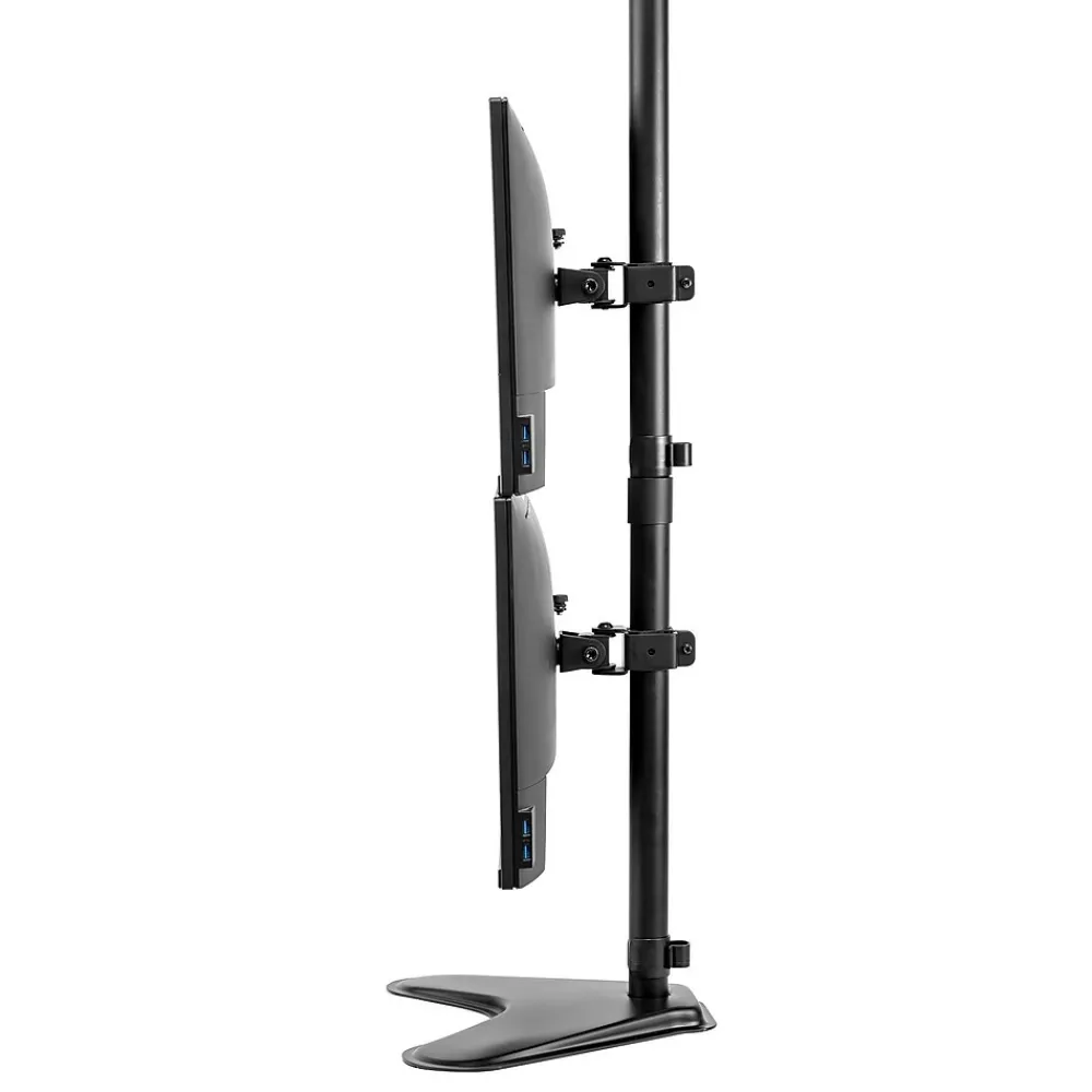 Outlet Fellowes Professional Series Freestanding Dual Stacking Monitor Arm, Up to 32", Black (8044001)