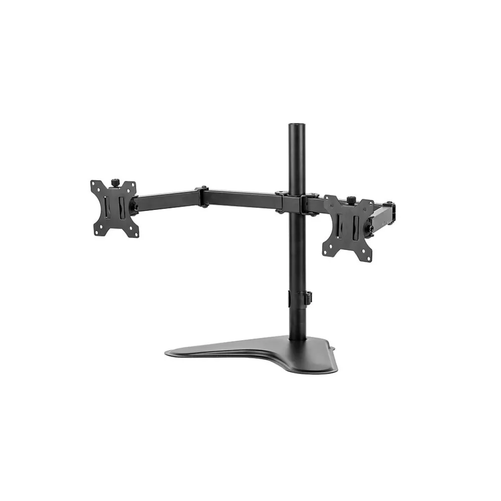 Outlet Fellowes Professional Series Free-standing Dual Horizontal Monitor Arm, Up to 27", Black (8043701)