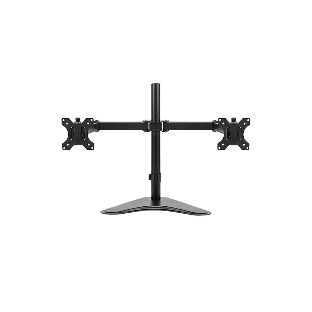 Outlet Fellowes Professional Series Free-standing Dual Horizontal Monitor Arm, Up to 27", Black (8043701)
