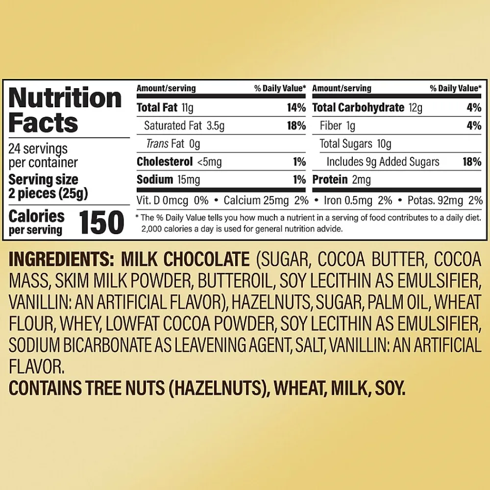 Ferrero Rocher Diamond Box Hazelnut Milk Chocolate Pieces, 48/Box (241-00015)