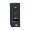 File Cabinets*FireKing Fire King 1-Hour Fire Resistant Vertical File Cabinet, Legal, 4-Drawer, Black, 31 1/2"D, Truck to Loading Dock