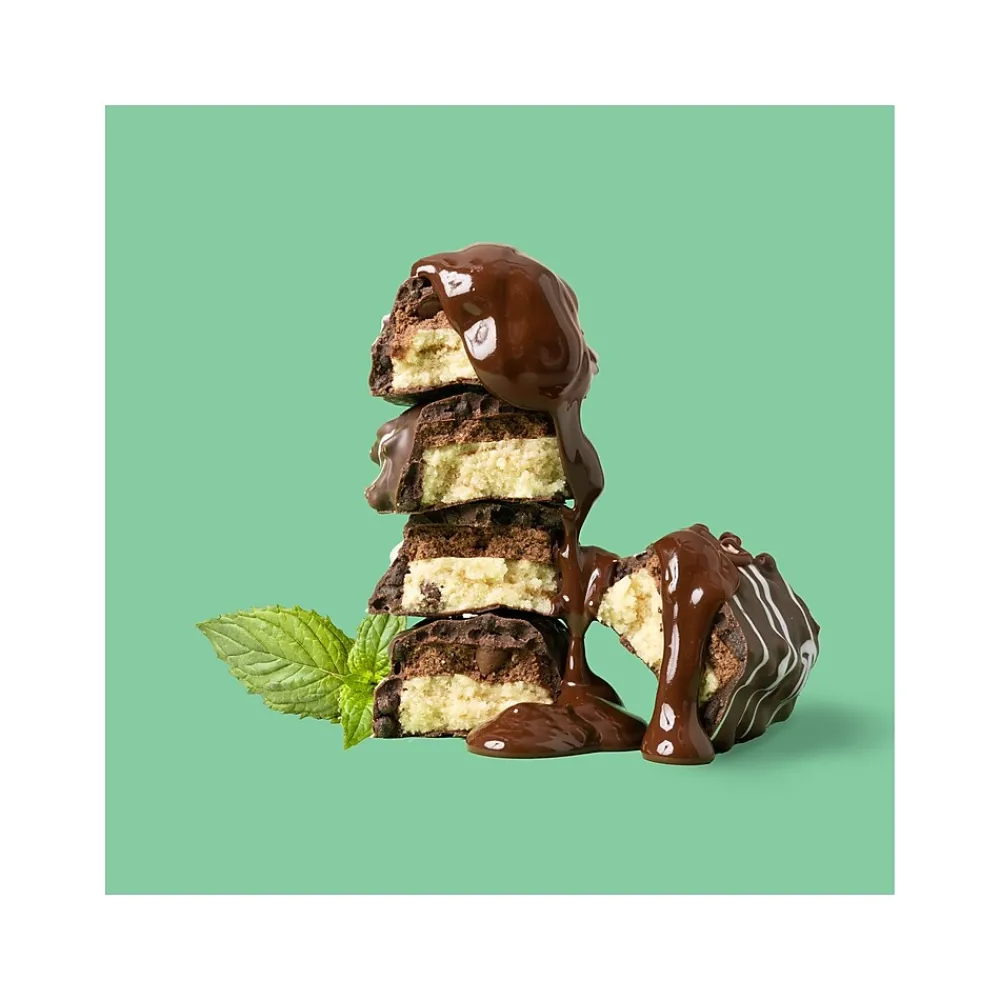 FITCRUNCH Gluten-Free Mint Chocolate Chip High-Protein Baked Bar, 1.62 oz., 9 Bars/Box (FC207E)