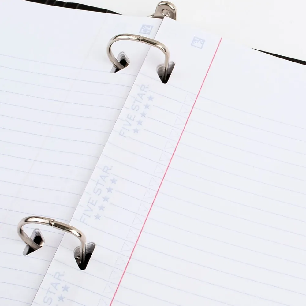 Filler Paper|Five Star Reinforced College Ruled Filler Paper, 8.5" x 11", 3-Hole Punched, 80 Sheets/Pack (170102/170035)