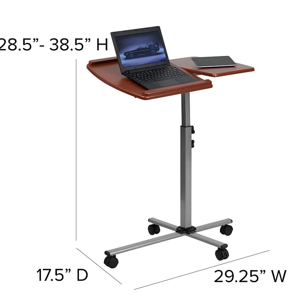 Office Desks*Flash Furniture 29" Laminate Laptop Desks Cherry (NANJN2762)
