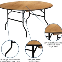 Folding Tables*Flash Furniture Furman Folding Table, 60