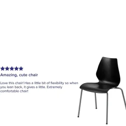 Folding & Stacking*Flash Furniture HERCULES Series Plastic Stacking Chair, Black (RUT288BK)