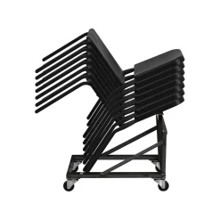 Folding & Stacking*Flash Furniture HERCULES™ Polypropylene Stackable Melody Band/Music Chair, Black, 24/Pack (24HFMUSIC)