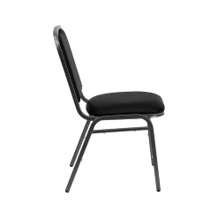 Folding & Stacking*Flash Furniture HERCULES™ Vinyl Silver Vein Frame Banquet Chair, Black, 10/Pack