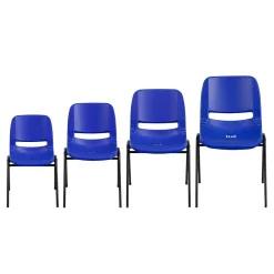 Folding & Stacking*Flash Furniture HERCULES Series Plastic Shell Stack Chair, Blue/Black (RUTEO1BL)
