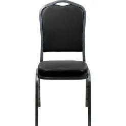 Folding & Stacking*Flash Furniture HERCULES Series Vinyl Banquet Stacking Chair, Black/Silver Vein Frame, 4 Pack (4FDC01SVBKVY)