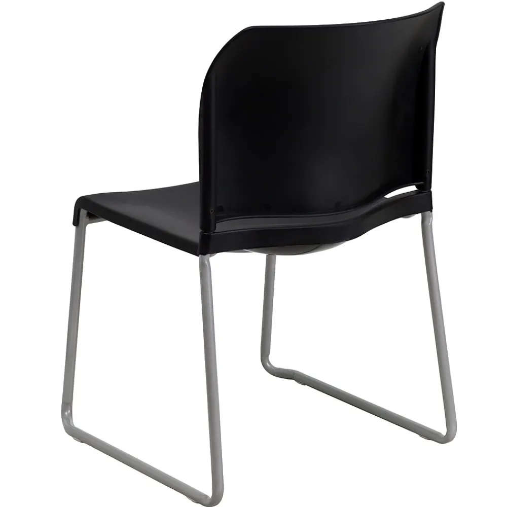 Folding & Stacking*Flash Furniture HERCULES 8Full Back Stack Chairs W/Sled Base, Black, 20/Pack