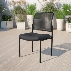 Folding & Stacking*Flash Furniture Jana Mesh Stackable Side Chair, Black (GO5152)