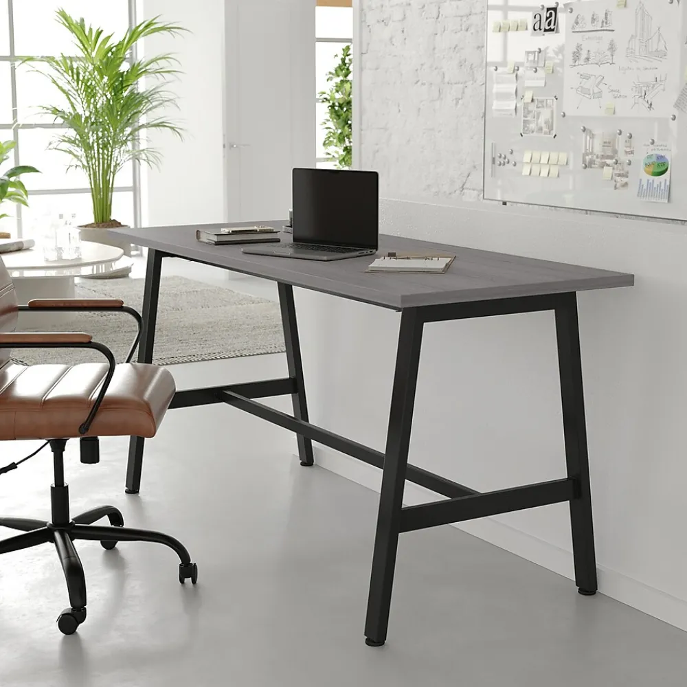 Conference Room Tables*Flash Furniture Redmond 60"W x 24"D Conference Table, Laminate, Gray Oak (MTM6024LTGRYABF)