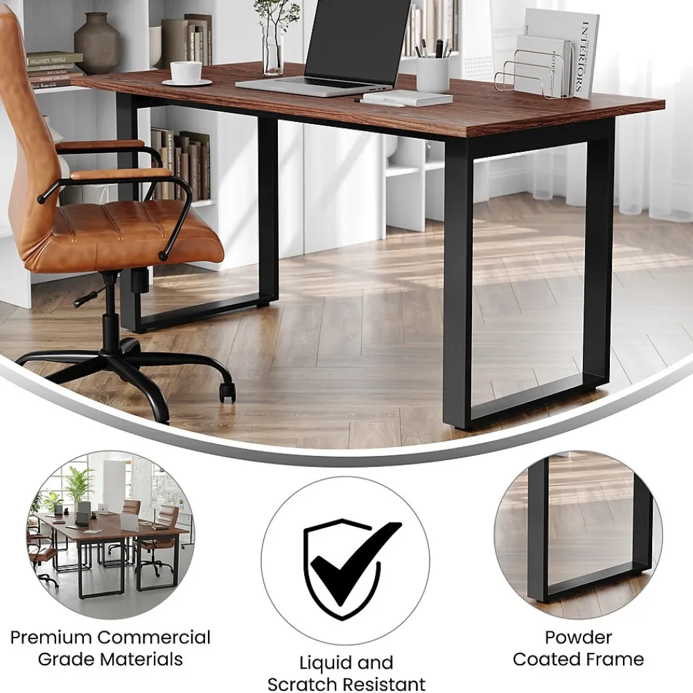Conference Room Tables*Flash Furniture Redmond 60"W x 30"D Conference Table, Laminate, Walnut (MTM6030WLTUBF)