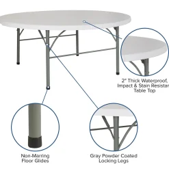 Folding Tables*Flash Furniture Stonewall Folding Table, 71
