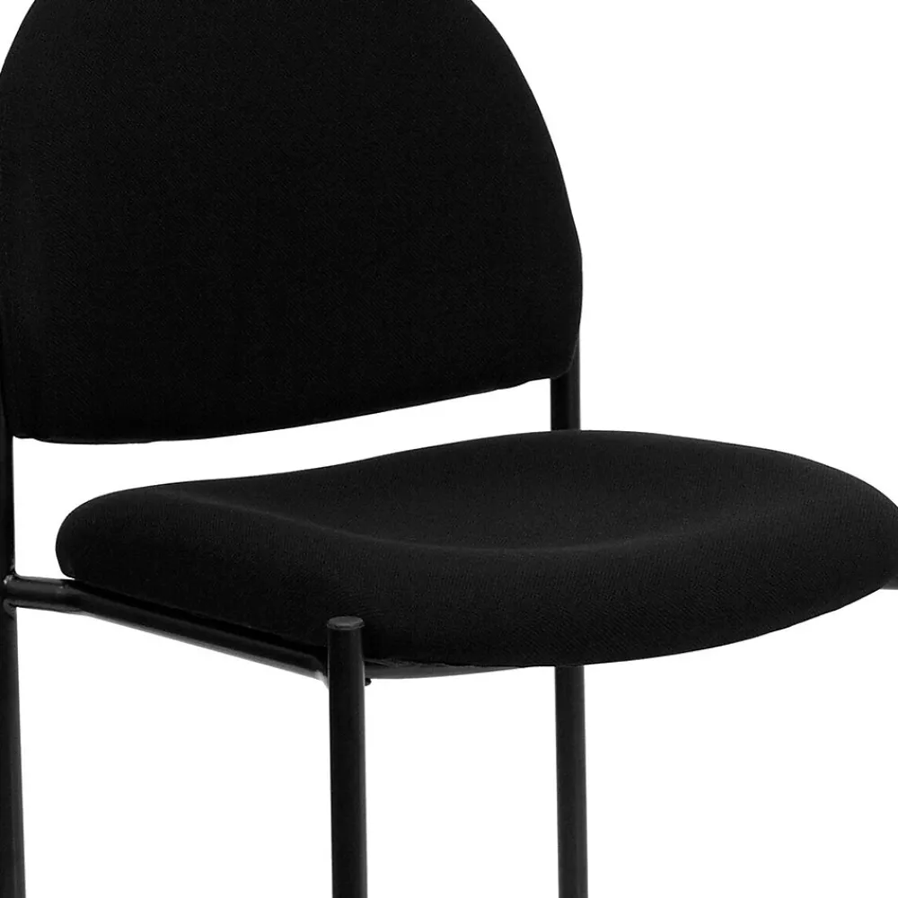Folding & Stacking*Flash Furniture Tania Fabric Stackable Side Reception Chair, Black (BT5151BK)
