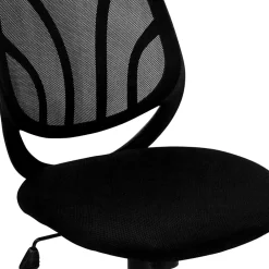 Office Chairs*Flash Furniture Y-GO Office Armless Ergonomic Mesh Swivel Mid-Back Task Office Chair, Black (GOWY05)