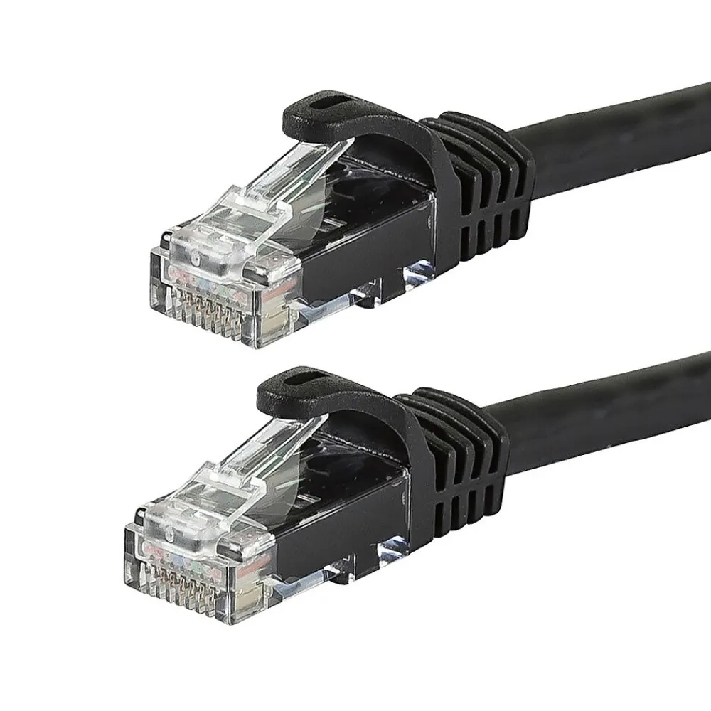 Monoprice FLEXboot Series Cat5e 24AWG UTP Ethernet Network Patch Cable, 25ft Black