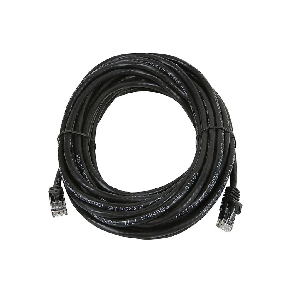 Monoprice FLEXboot Series Cat5e 24AWG UTP Ethernet Network Patch Cable, 25ft Black