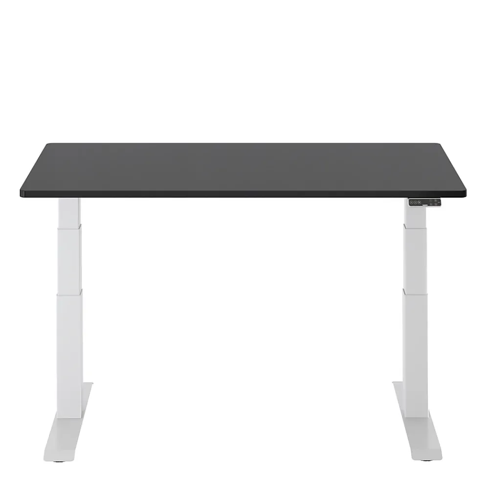 Standing Desks*FlexiSpot E7 Series 60"W Electric Adjustable Standing Desk, Black/White (E7W6024B)