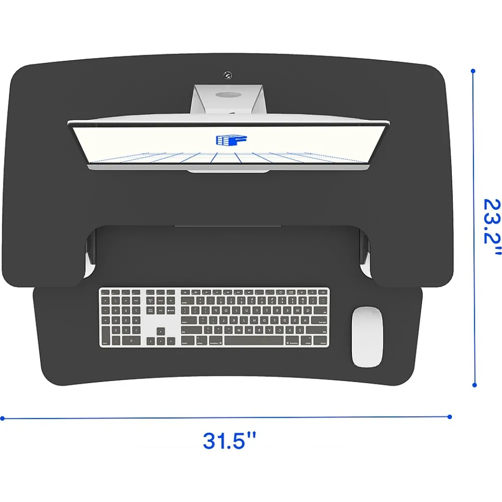 Standing Desks*FlexiSpot M7 Series 32"W Manual Rectangular Adjustable Standing Desk Converter, Black (M7-E-32B)
