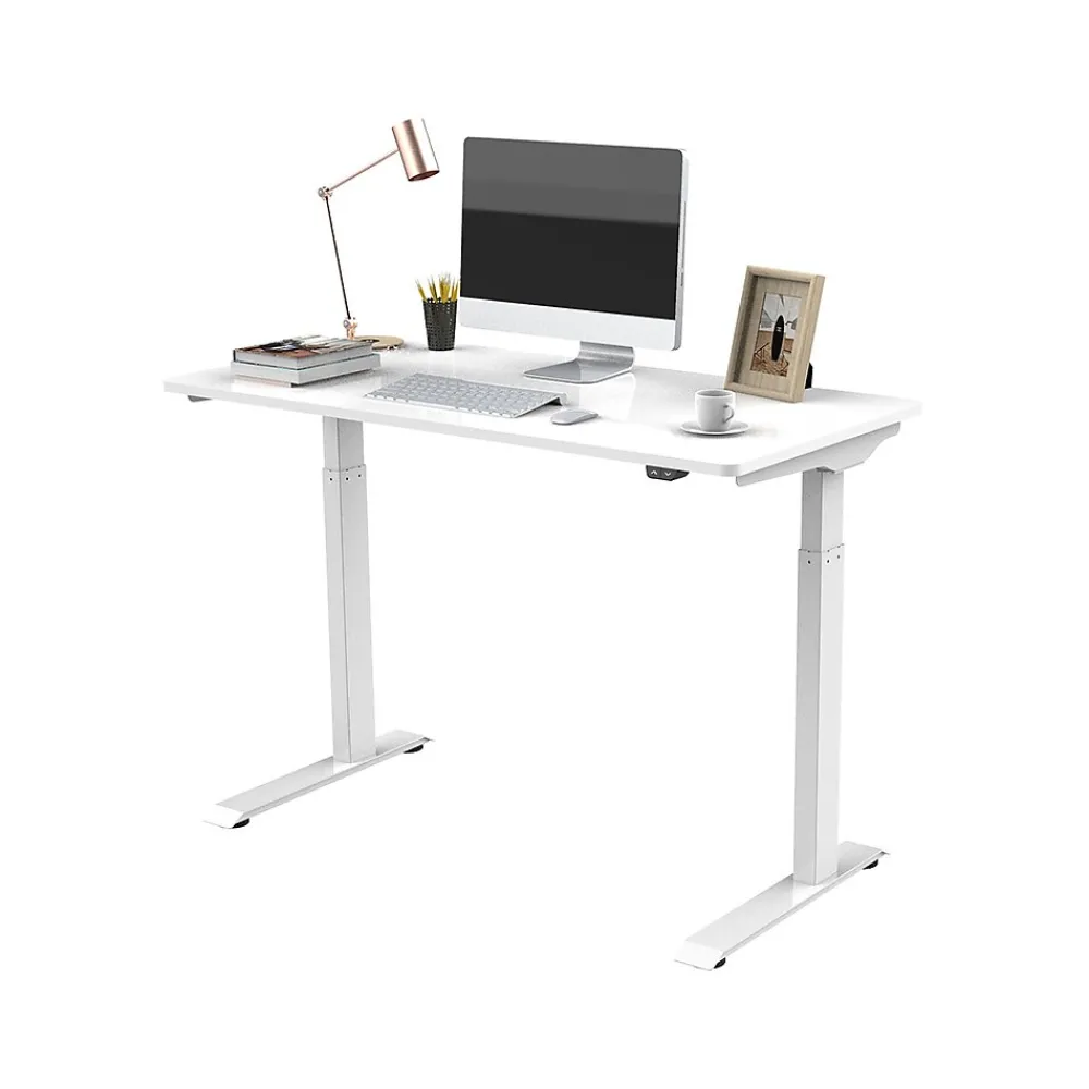 Standing Desks*FlexiSpot 48"W Electric Adjustable Standing Desk, (EC9W) White