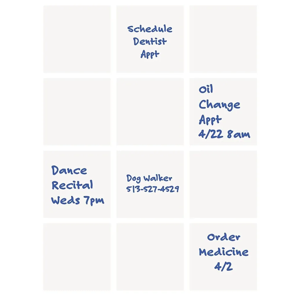 Dry Erase*Flipside Dry-Erase Sticky Note, 3" x 3", Dozen (91133)
