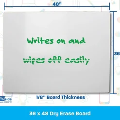 Dry Erase*Flipside Dry-Erase Whiteboard, 4' x 3' (13648)