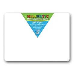 Dry Erase*Flipside Products, 24" L x 36" W, Melamine Magnetic Dry Erase Board (FLP10027)