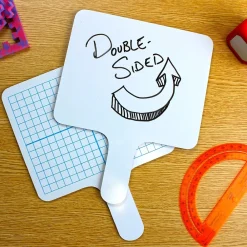 Dry Erase*Flipside Two Sided Rectangular Dry Erase Whiteboard Set, 7.75