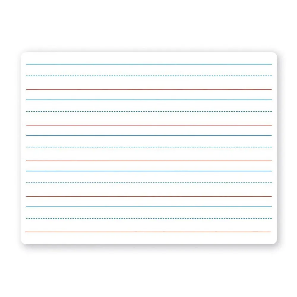Dry Erase*Flipside Two-Sided Lined Dry-Erase Whiteboard, 9" x 12" (10034)