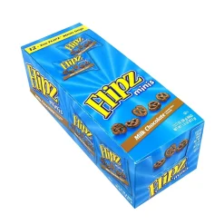 Flipz Milk Chocolate Covered Pretzels Mini Bags, 2 oz, 12 Count