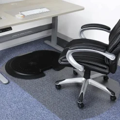 Chair Mats*Floortex AFS-TEX 'Sit to Stand' 38" x 62" Rectangular Chair Mat for Carpets with Anti-Fatigue Mat, Polycarbonate (FCA11S)
