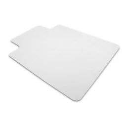 Chair Mats*Floortex Cleartex Unomat Carpet & Hard Floor Chair Mat with Lip, 35" x 47", Low-Pile, Clear (128920LRA)