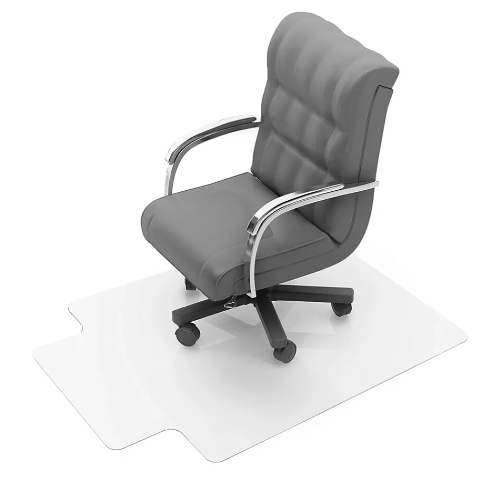 Chair Mats*Floortex Computex Advantagemat Carpet Chair Mat with Lip, 36" x 48", Designed for Medium-Pile Carpet, Clear PVC (319226LV)