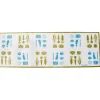 Floortex Doortex Long Kitchen Runner, 55" x 20", Vegetable Design (FR4KR2055VL)
