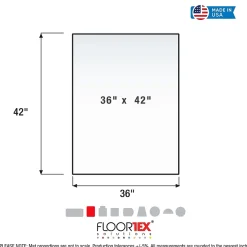 Chair Mats*Floortex Glaciermat Carpet & Hard Floor Chair Mat, 36