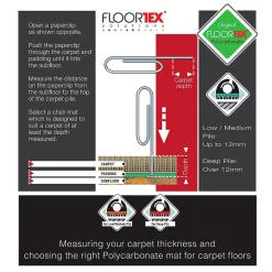 Chair Mats*Floortex 9Mat Carpet Gaming Chair Mat, 38